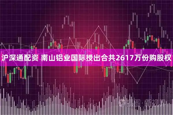 沪深通配资 南山铝业国际授出合共2617万份购股权